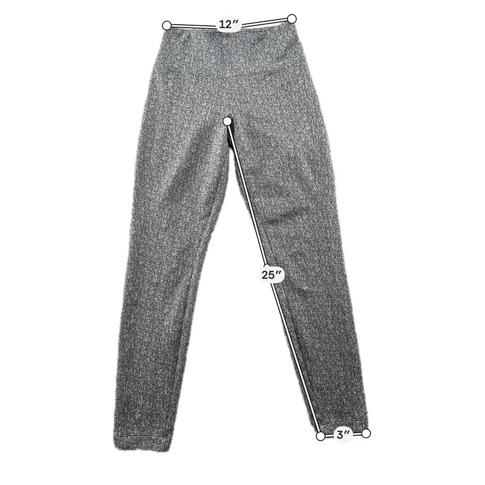Athleta Delancey Textured Tight Leggings Womens XS Gray Ankle Yoga Gym Pants